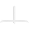 Ekena Millwork Bellingham Architectural Grade PVC Gable Bracket, 108"W x 63"H x 6"D x 6"F, 14/12 Pitch GBP108X63X0606BEL00 - alternate 2